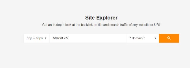 Phân tích URL đối thủ trong Site Explorer