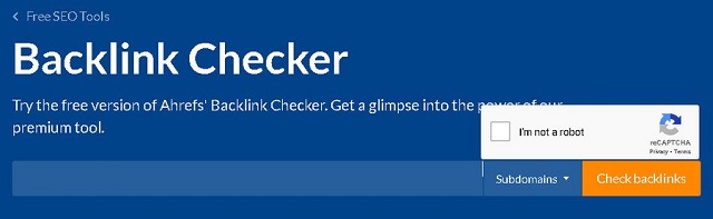 Ahrefs’ Backlink Checker là công cụ đánh giá tốc độ phát triển của website, độ index của Google